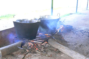 Tradiciones rurales. Cocinando a leña